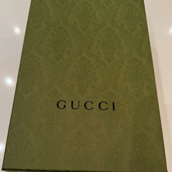 Gucci (Authentic) Merinos GG shoes/slippers Women’s size 38 Black-Butterscotch - Picture 5 of 6